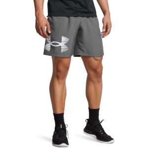 imageUnder Armour Mens Woven Graphic Shorts025 Castlerock   White