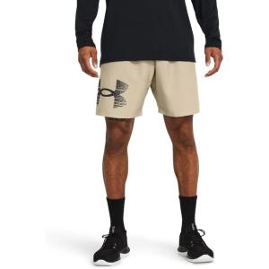 imageUnder Armour Mens Woven Graphic Shorts289 Khaki Base   Black