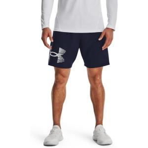 imageUnder Armour Mens Woven Graphic Shorts410 Midnight Navy   White