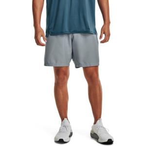 imageUnder Armour Mens Woven Graphic Shorts465 Harbor Blue   Lime Surge