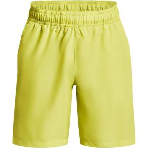 imageUnder Armour Mens Woven Graphic Shorts743 Lime Yellow   Marine Od Green