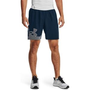 imageUnder Armour Mens Woven Graphic ShortsAcademy Blue 408White