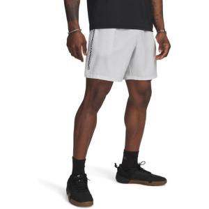 imageUnder Armour Mens Woven Wordmark Shorts023 Distant Gray   Black