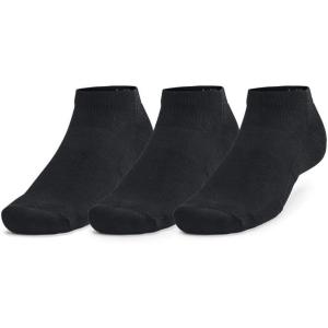 imageUnder Armour Training Cotton Low Socks 3 Pack001 Black  Black  White Logo