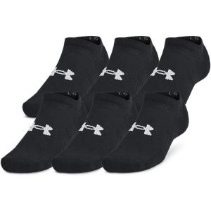 imageUnder Armour Training Cotton No Show Socks 3 Pack001 Black  Black  White