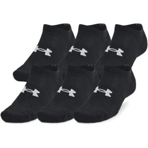 imageUnder Armour Training Cotton No Show Socks 6 Pack001 Black  Black  White