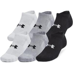 imageUnder Armour Training Cotton No Show Socks 6 Pack035 Steel  White  Black