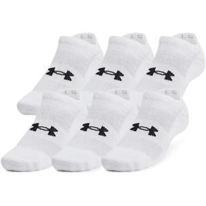 imageUnder Armour Training Cotton No Show Socks 6 Pack100 White  White  Black