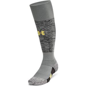 imageUnder Armour Unisex Adult Magnetico Pocket Over the Calf Socks 1 Pack709 Clay Green  Black  Taxi