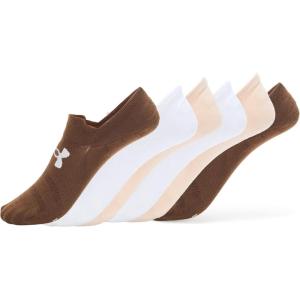imageUnder Armour Unisex Essential Ultra Low Tab Socks 6 Pack239 Elite Beige  Elite Beige  Halo Gray