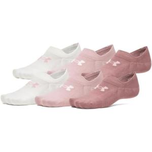 imageUnder Armour Unisex Essential Ultra Low Tab Socks 6 Pack673 Tourmaline Pink  Tourmaline Pink  Stone