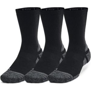 imageUnder Armour UnisexAdult Performance Tech Pro Crew Socks 3 Pack001 Black  Black  Castlerock
