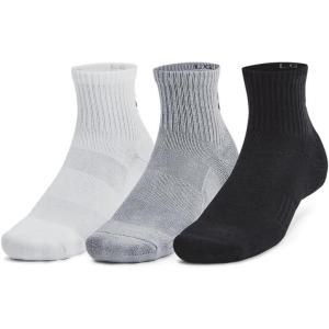 imageUnder Armour UnisexAdult Training Cotton Quarter Socks 3 Pack035 Steel  White  Black