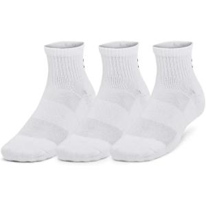 imageUnder Armour UnisexAdult Training Cotton Quarter Socks 3 Pack101 White  White  Black