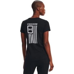 imageUnder Armour Womens New Freedom Logo TShirtBlack 001White