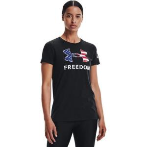 imageUnder Armour Womens New Freedom Logo TShirtBlack 002White