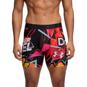 imageUnder Armour mens Performance Tech Mesh Print Singles 6quot Inseam Boxer BriefNacho Cheese Doritos