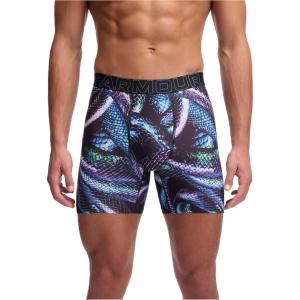 imageUnder Armour mens Performance Tech Mesh Print Singles 6quot Inseam Boxer BriefVirtual Violet