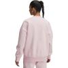 imageUnder Armour Women Rival Fleece Oversized Crew649 Prime Pink Light Heather   Prime Pink