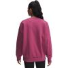 imageUnder Armour Women Rival Fleece Oversized Crew659 Fuchsia Dusk   White