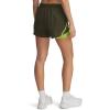 imageUnder Armour Womens Fly by 2in1 Shorts308 Expedition Green  Green Vibe  Reflective