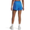 imageUnder Armour Womens Fly by 2in1 Shorts402 Blue Atlantis  Washed Navy  Reflective