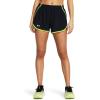 imageUnder Armour Womens Fly by Shorts003 Black  Highvis Yellow  Reflective