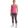imageUnder Armour Womens HeatGear Racer Tank640 Pink Punk   Metallic Silver