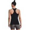 imageUnder Armour Womens HeatGear Racer TankBlack 001Metallic Silver