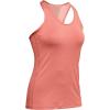 imageUnder Armour Womens HeatGear Racer TankBlush Orange 873Metallic Silver