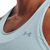 imageUnder Armour Womens HeatGear Racer TankBreaker Blue 478Metallic Silver