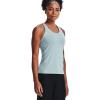 imageUnder Armour Womens HeatGear Racer TankBreaker Blue 478Metallic Silver