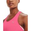 imageUnder Armour Womens HeatGear Racer TankCerise 653Metallic Silver