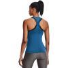 imageUnder Armour Womens HeatGear Racer TankCruise Blue 899Metallic Silver