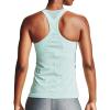 imageUnder Armour Womens HeatGear Racer TankSeaglass Blue 403Metallic Silver