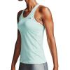 imageUnder Armour Womens HeatGear Racer TankSeaglass Blue 403Metallic Silver