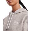 imageUnder Armour Womens Left Chest Armourfleece HoodieGhost Gray Light Heatherwhite