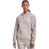 imageUnder Armour Womens Left Chest Armourfleece HoodieGhost Gray Light Heatherwhite
