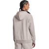 imageUnder Armour Womens Left Chest Armourfleece HoodieGhost Gray Light Heatherwhite