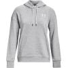 imageUnder Armour Womens Left Chest Armourfleece HoodieMod Gray Light Heather  White