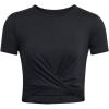 imageUnder Armour Womens Motion Crossover Short Sleeve Crop001 Black   White