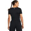 imageUnder Armour Womens Motion Crossover Short Sleeve Crop001 Black   White