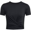 imageUnder Armour Womens Motion Crossover Short Sleeve Crop001 Black   White