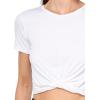 imageUnder Armour Womens Motion Crossover Short Sleeve Crop100 White   Black