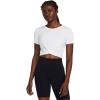 imageUnder Armour Womens Motion Crossover Short Sleeve Crop100 White   Black