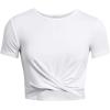 imageUnder Armour Womens Motion Crossover Short Sleeve Crop100 White   Black
