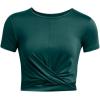 imageUnder Armour Womens Motion Crossover Short Sleeve Crop449 Hydro Teal   White