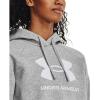 imageUnder Armour Womens Rival Fleece Big Logo Hoodie012 Mod Gray Light Heather   White