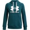 imageUnder Armour Womens Rival Fleece Logo Hoodie716 Tourmaline Teal   White