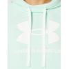 imageUnder Armour Womens Rival Fleece Logo HoodieAqua Foam 335White